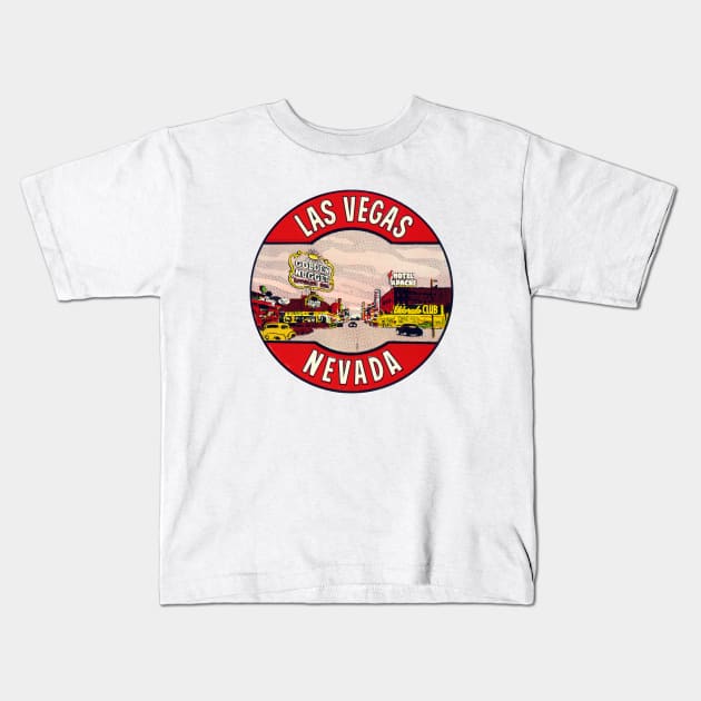 1950s Las Vegas Nevada Kids T-Shirt by historicimage